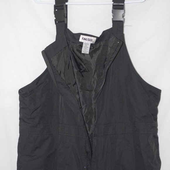 LNC XL Big Black Snow Overalls Thermal Insulated Pants with Built in Suspenders - Picture 4 of 11